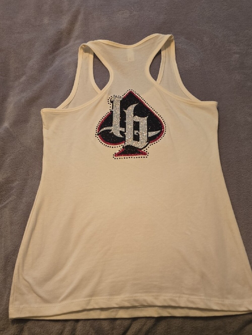 Lady Baggers "Ride It Better" White Racerback Tank - Picture 2 of 3